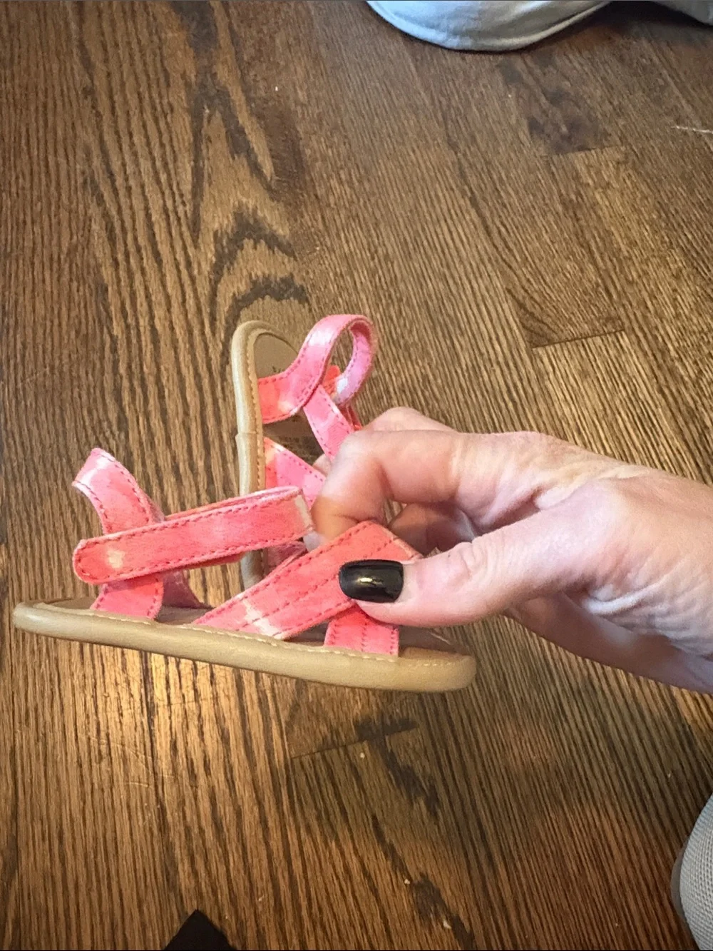 GAP Pink Tie-Dye Baby Walker Sandals